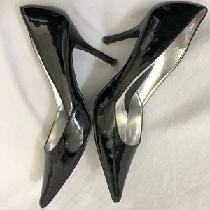 Rampage Shoes - Rampage Black Patent Pointed Toe Pumps Rampage Shoes - Rampage Black Patent Pointed Toe Pumps